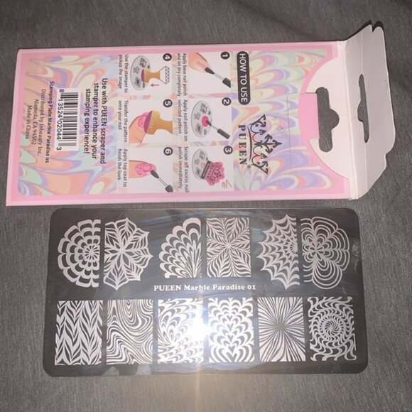 New PUEEN Nail Art Stamp Designer Plate - Picture 1 of 3